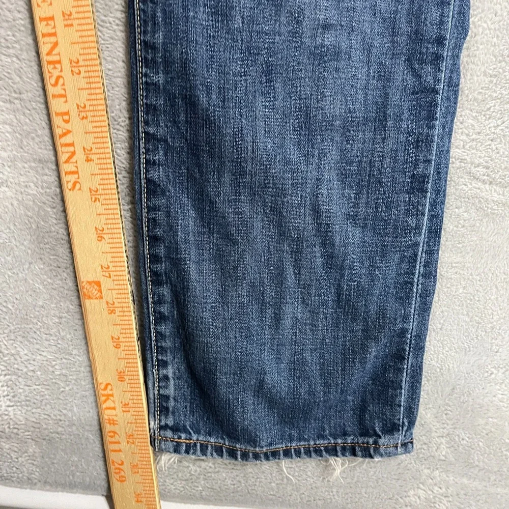 Lucky Brand Jeans‎ Men 33x32 Blue 121 Heritage Slim Distressed Western Straight